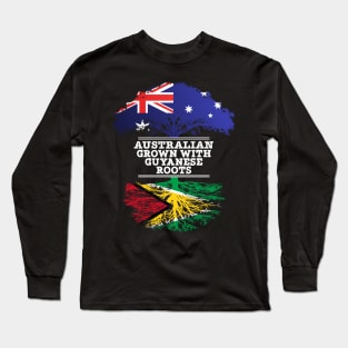 Australian Grown With Guyanese Roots - Gift for Guyanese With Roots From Guyana Long Sleeve T-Shirt